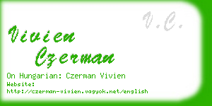 vivien czerman business card